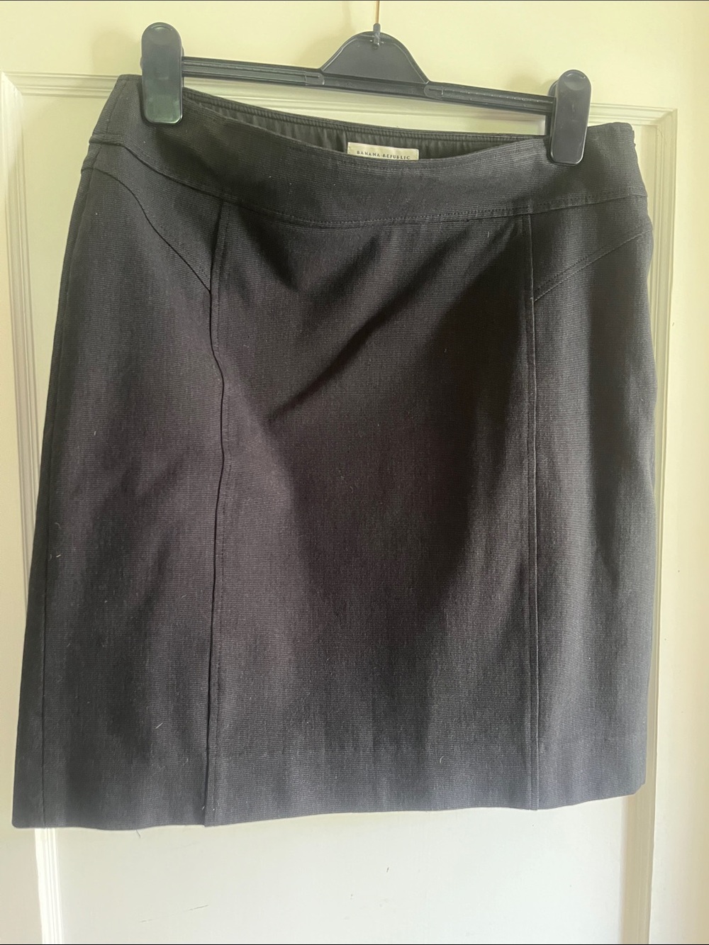 Banana Republic Black Tailored Pencil Skirt